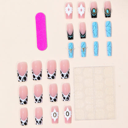 Bohemian Floral Nagelkunst Erweiterungen Brehn