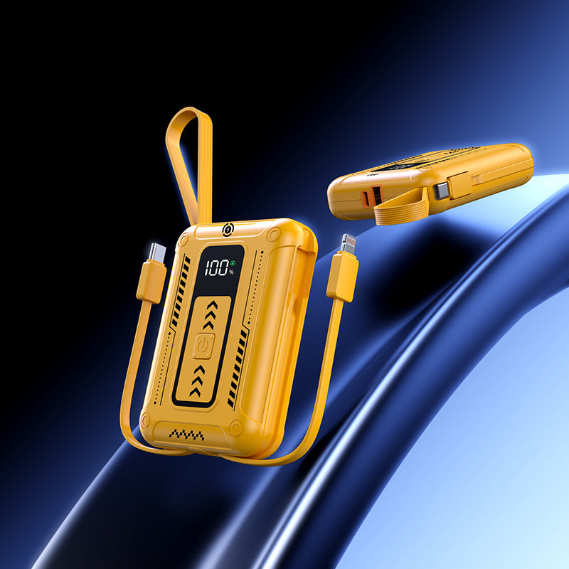 Robuste Powerbank mit Integrierter Schnellladefunktion und Digitaler Ladestandsanzeige Brehn