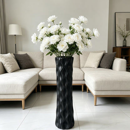 Skulpturales Wellendesign Blumentopf Brehn