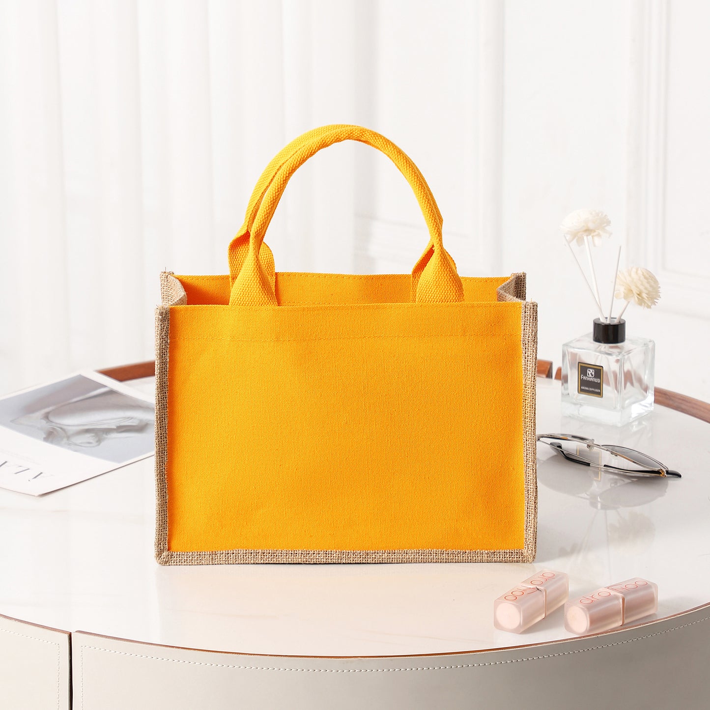 Geräumige Jutetasche mit Verstärkten Griffen Brehn