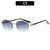 Vintage-Style Oval Sonnenbrille