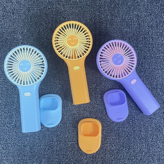 Unisex Tragbarer Handventilator mit integriertem Mobiltelefonhalter Brehn