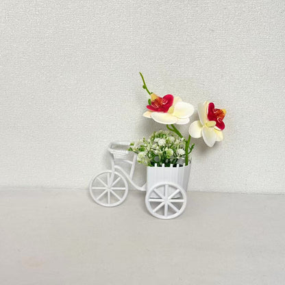 Dekorativer Fahrrad-Blumentopf für Garten Heim Anzeige