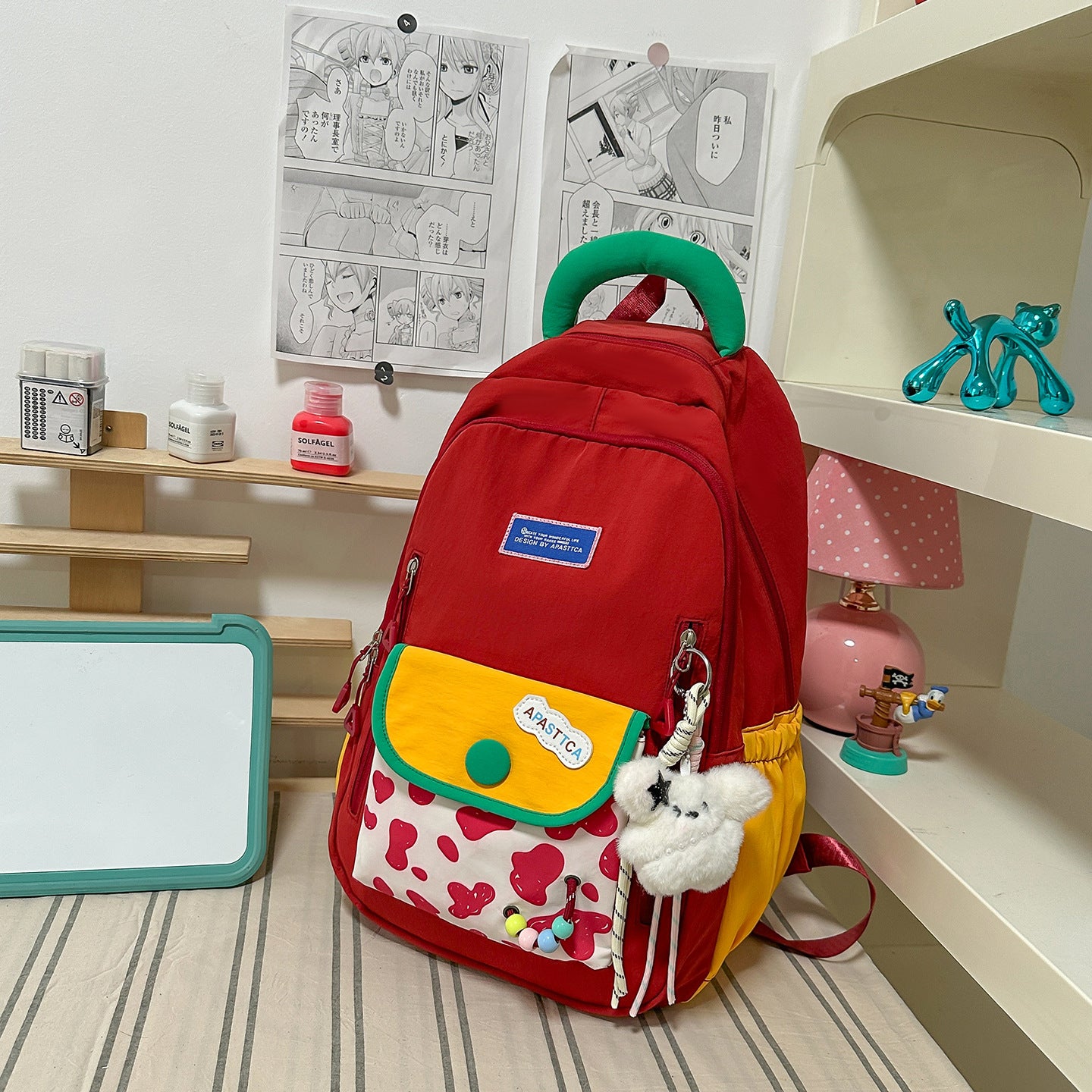 Bunter gemusterter Rucksack