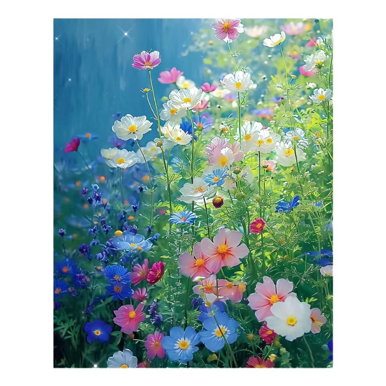 Zeitgenössischer Lotus-Blumen-Canvas-Kunstdruck Brehn
