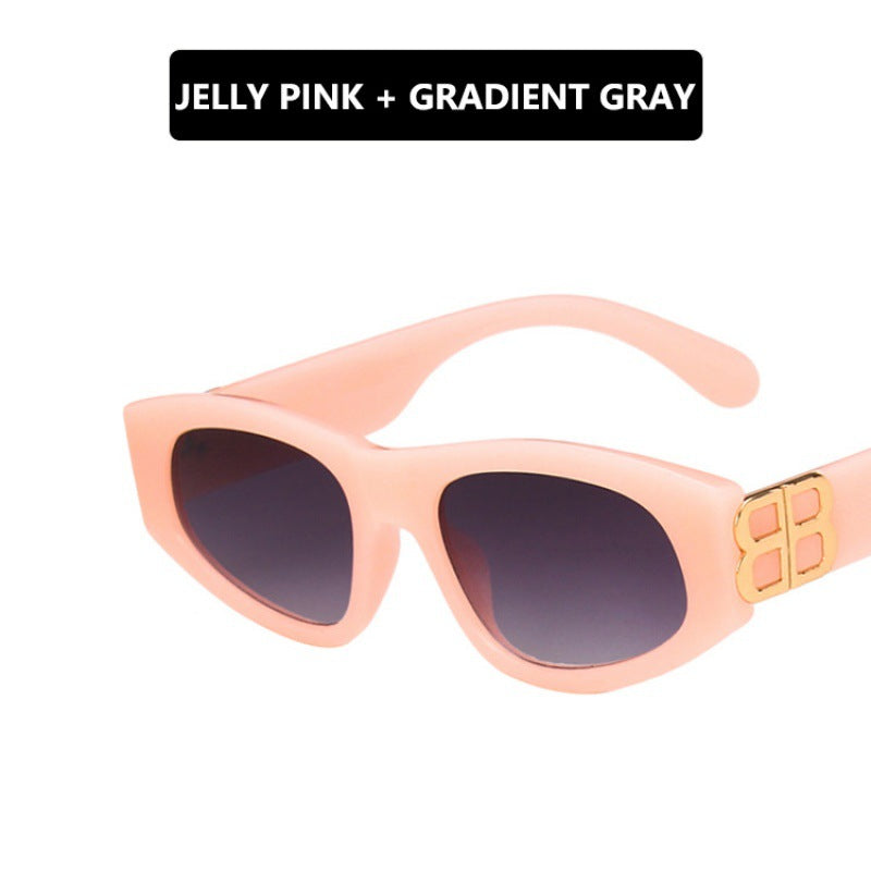 Damen modische Cat-Eye Sonnenbrille mit luxuriösen Akzenten Brehn