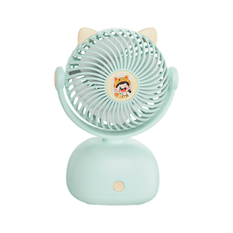 Unisex Tragbarer Mini-Ventilator mit süßem Katzenmotiv Brehn