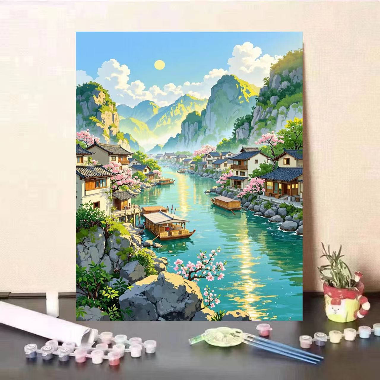 Scenic Landscape DIY Malen nach Zahlen Kunstset Brehn