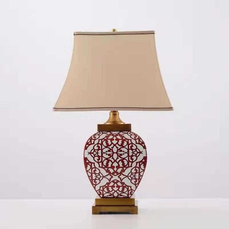 Dekorative Keramik Tischlampe