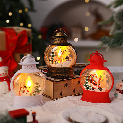 Dekorative Weihnachtslaterne mit festlichem Santa-Motiv Brehn