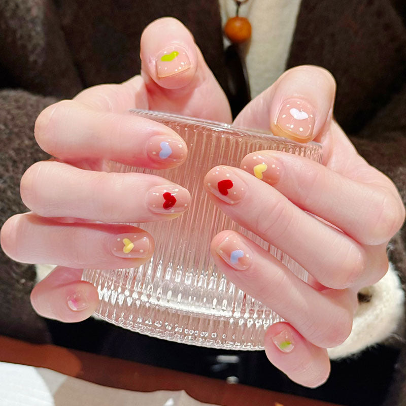 Künstlerisches katzenmotiviertes Press-On-Nagelkunstset Brehn