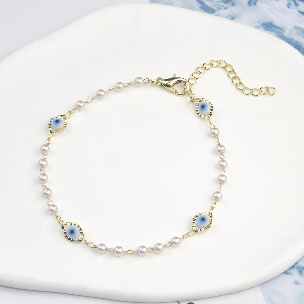 Elegante Perlenkette Brehn
