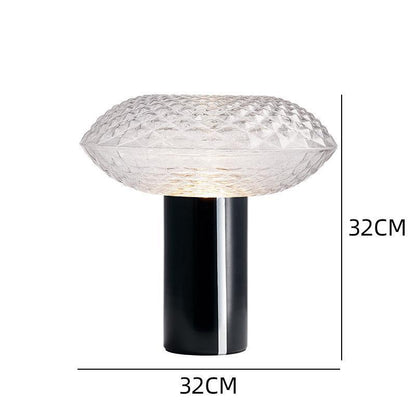 Dekorative Glas Tischlampe mit geometrischem Design