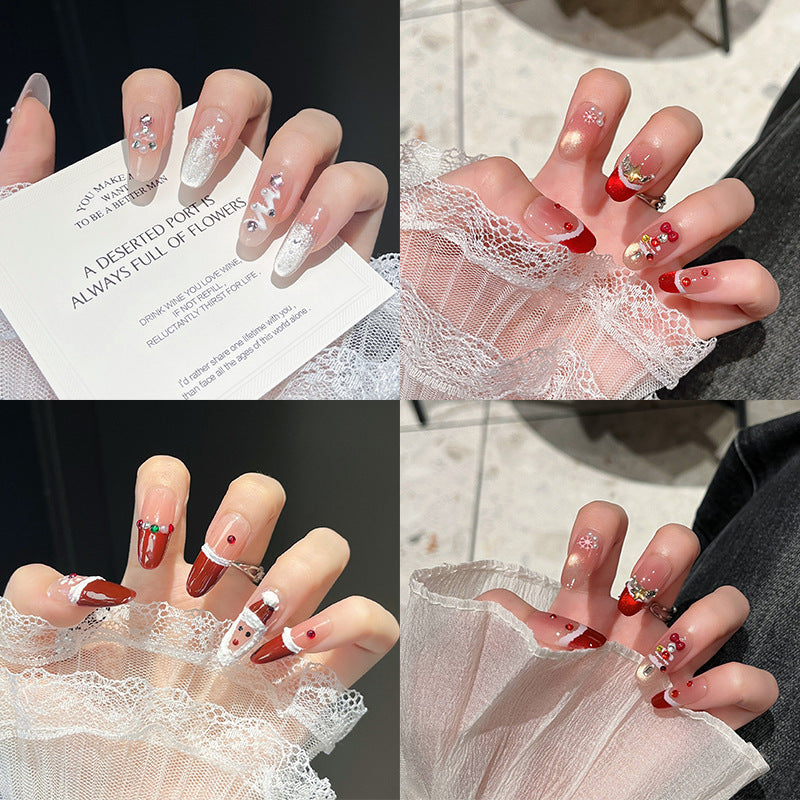 Festliche Charakter-Themen Presse-auf-Nagelkunst Brehn