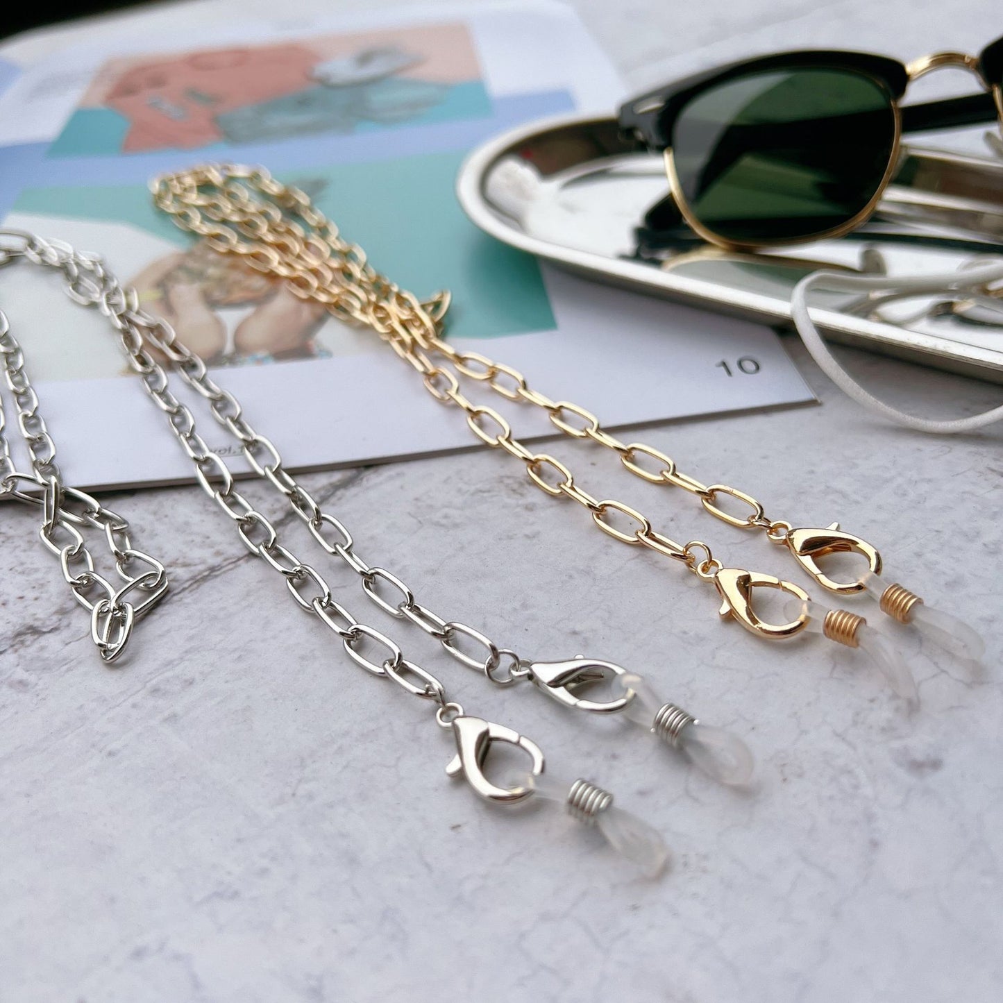 Stylische Lang-Link Brillen Kette Brehn