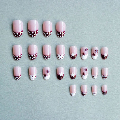 Künstlerisches Stern- und Punkt-Nagelkunst-Set