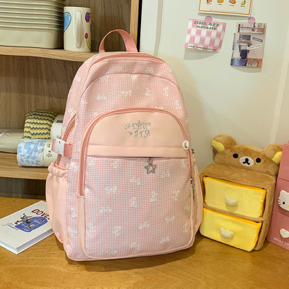 Stylischer kariert gemusterter Rucksack Brehn