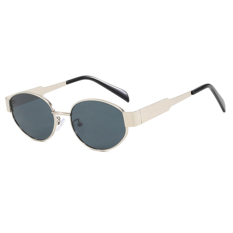 Modische Übergroße Sonnenbrille mit Metallrahmen Brehn