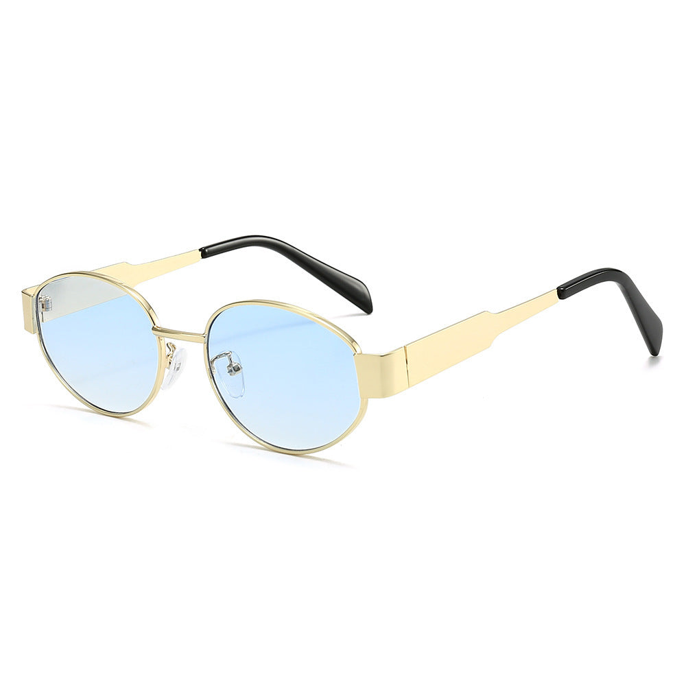 Modische Übergroße Sonnenbrille mit Metallrahmen Brehn