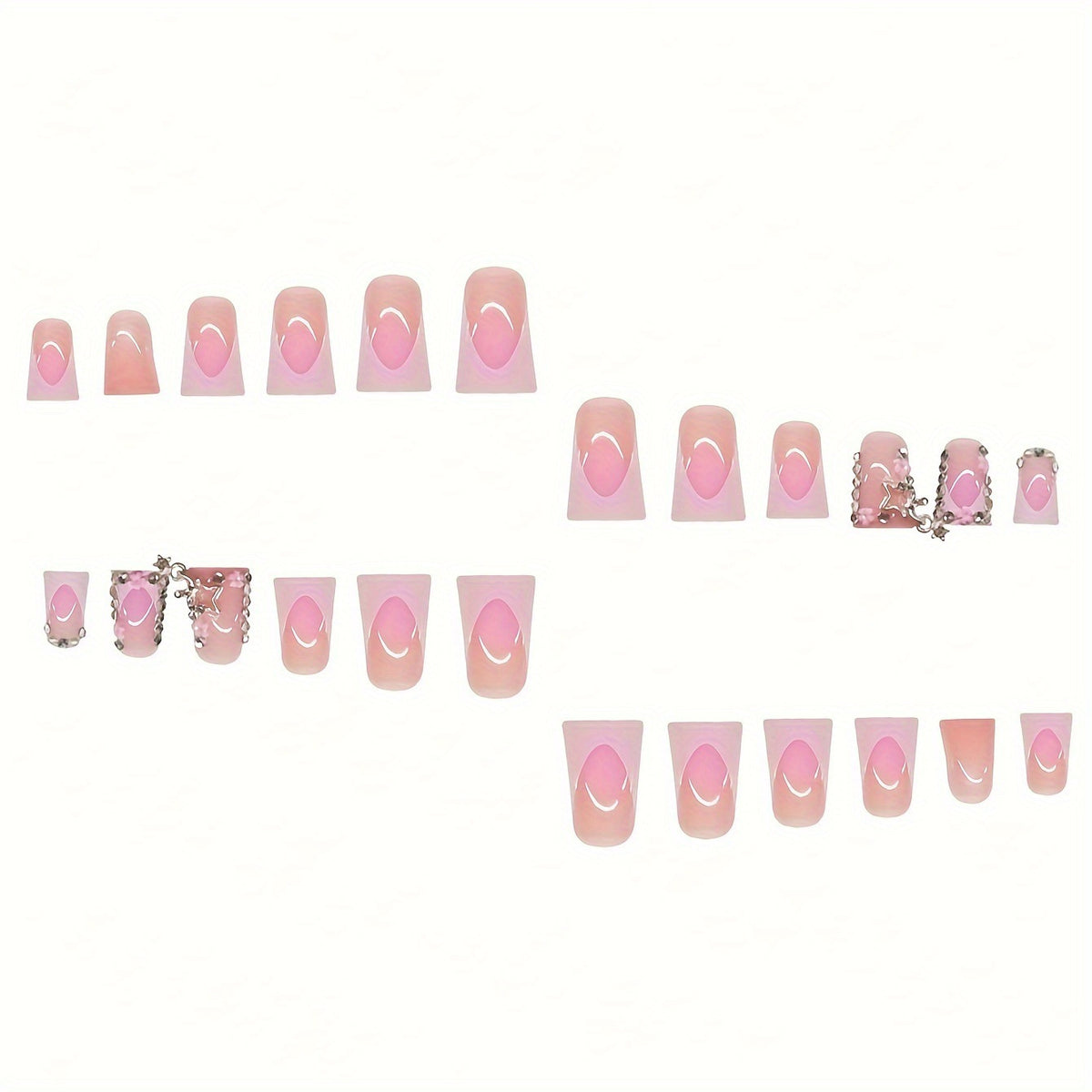Dekorative mit Strass verzierte Nagelkunstverlängerungen Brehn