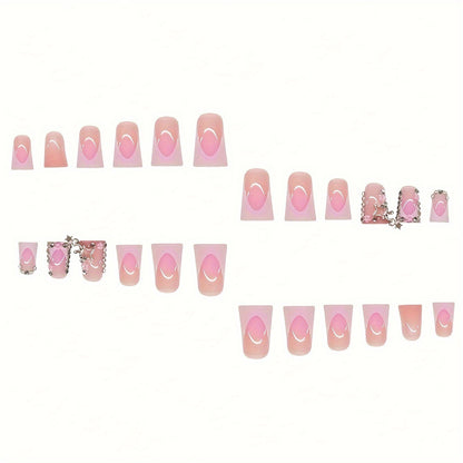 Dekorative mit Strass verzierte Nagelkunstverlängerungen Brehn