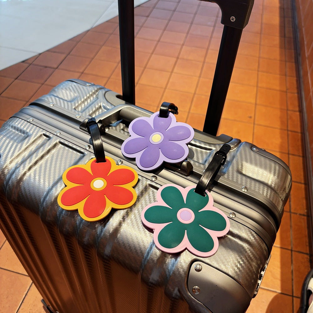 Blumengestalteter Reisegepäcketikett Brehn