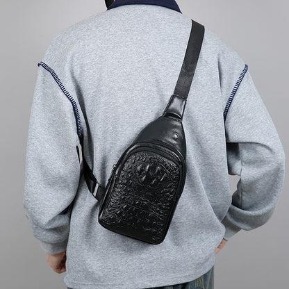 Stylische Krokodil-Textur Sling Bag