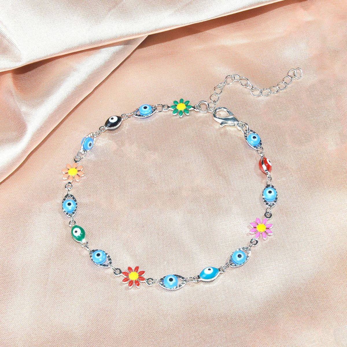 Farbenfrohes bösen Blick Charm Armband Brehn 1788164354