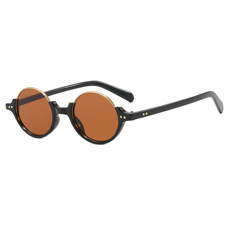 Damen runde Sonnenbrille mit elegantem Kunststoffrahmen Brehn