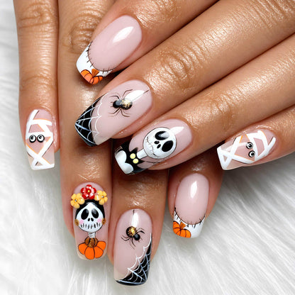 Halloween-Themen Cartoon Nagelkunst Set