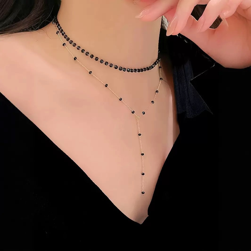 Chic Gestuftes Choker- und Anhängerhalsband Brehn