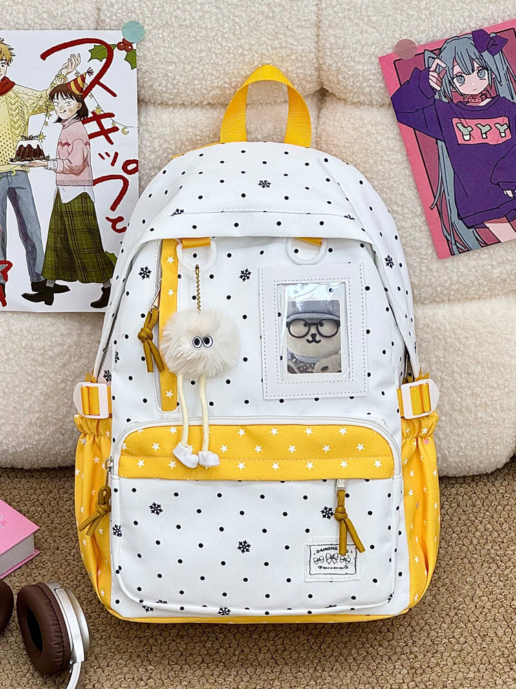 Lässiger Schneeflocken-Print-Rucksack Brehn