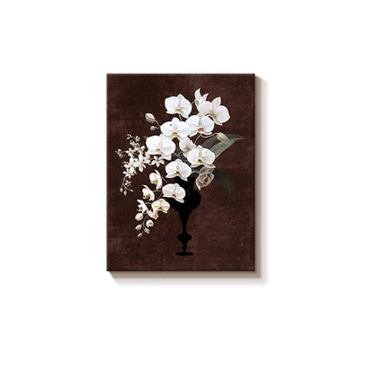 Elegante Orchideen Blumencanvas Kunstwerk