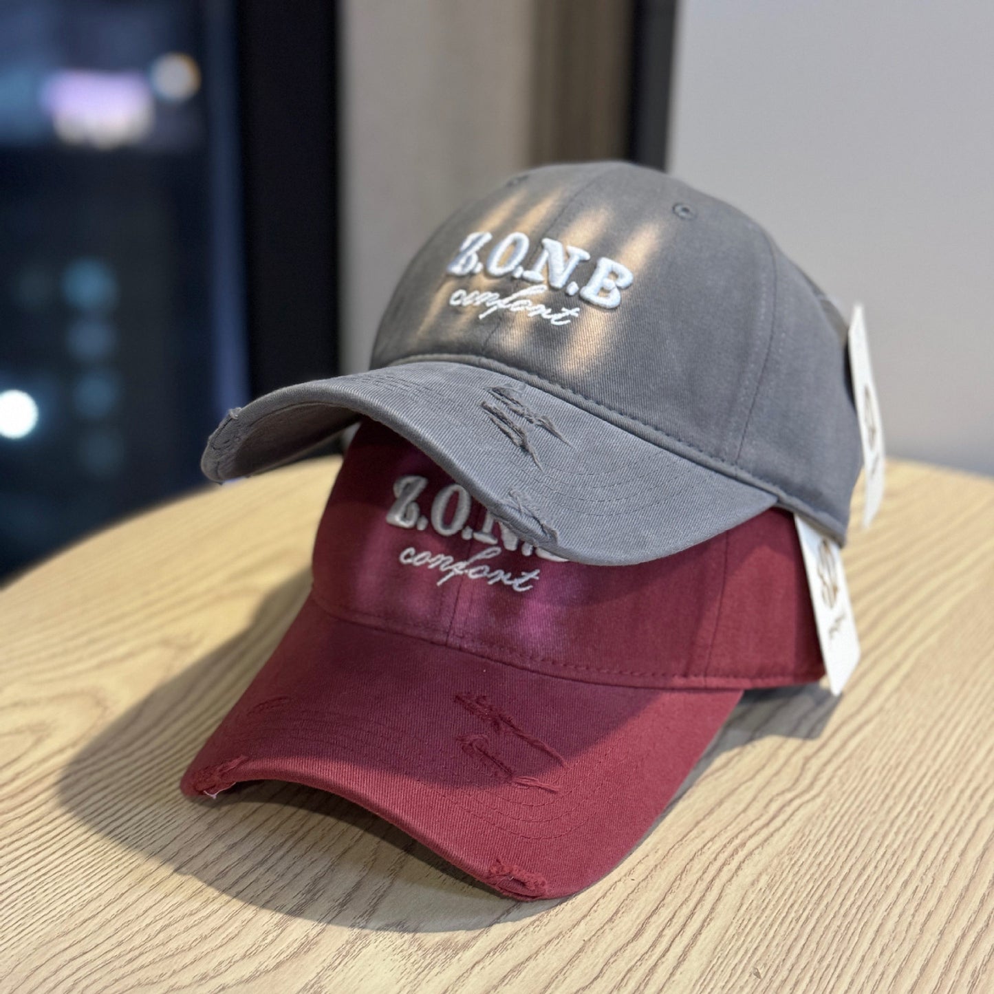 Unisex Distressed Baumwoll Baseballmütze Brehn