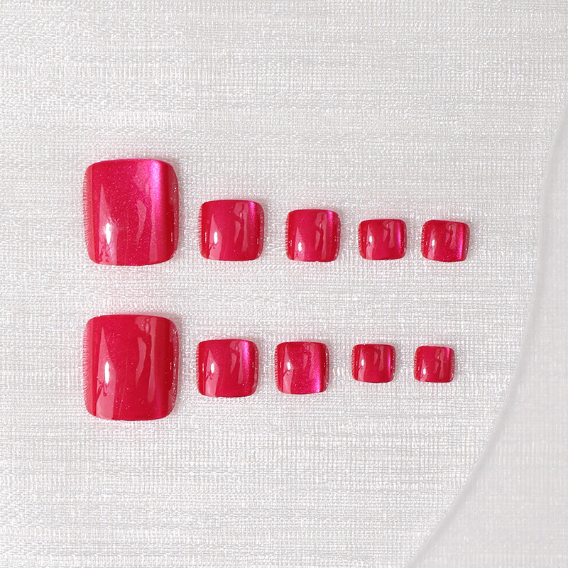 Elegante Glänzende Press-On Nagelset Brehn