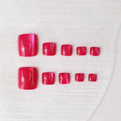Elegante Glänzende Press-On Nagelset Brehn