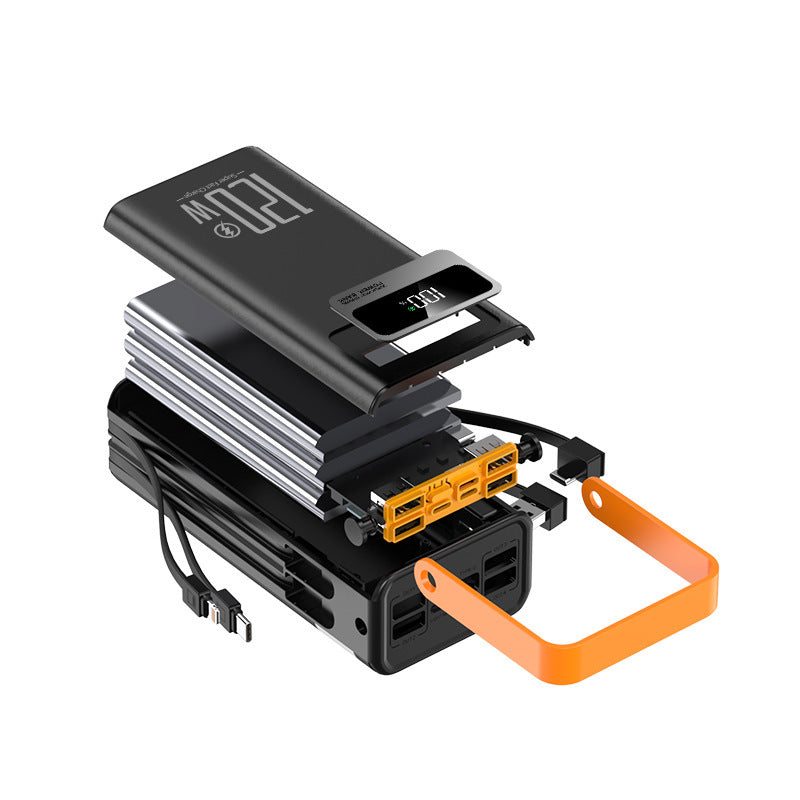 Tragbare Powerbank mit Multifunktionalem Ladeanschluss und Integrierter Schnellladetechnologie Brehn