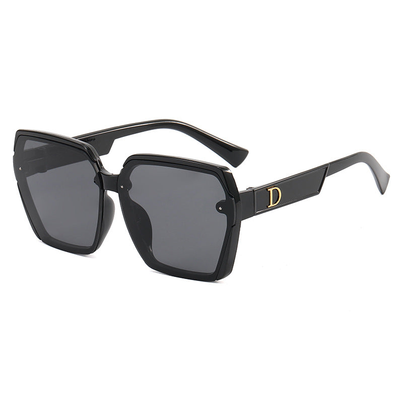 Damen geometrische Sonnenbrille mit robustem Rahmen Brehn