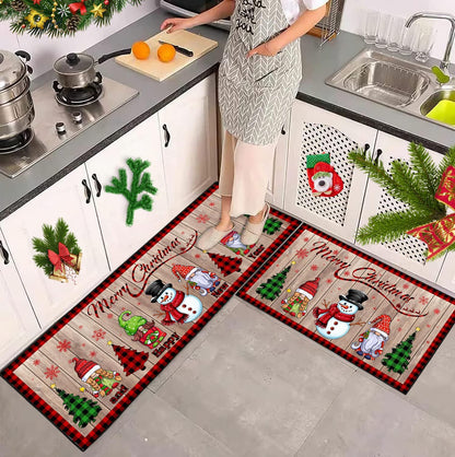 Festliche Weihnachtsküchenmatten-Set Brehn