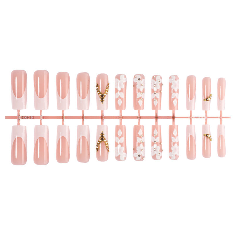 Premium Dekorative Druck-Nagelset mit floralen Verzierungen Brehn