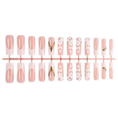 Premium Dekorative Druck-Nagelset mit floralen Verzierungen Brehn