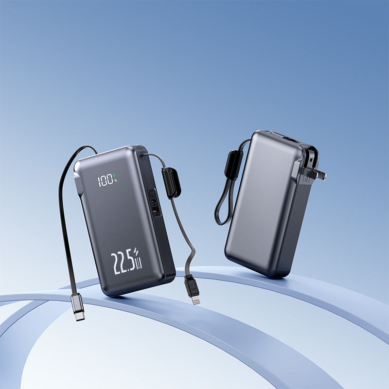 Tragbare Powerbank mit Integrierter Lcd-Anzeige und Schnellladefunktion Brehn