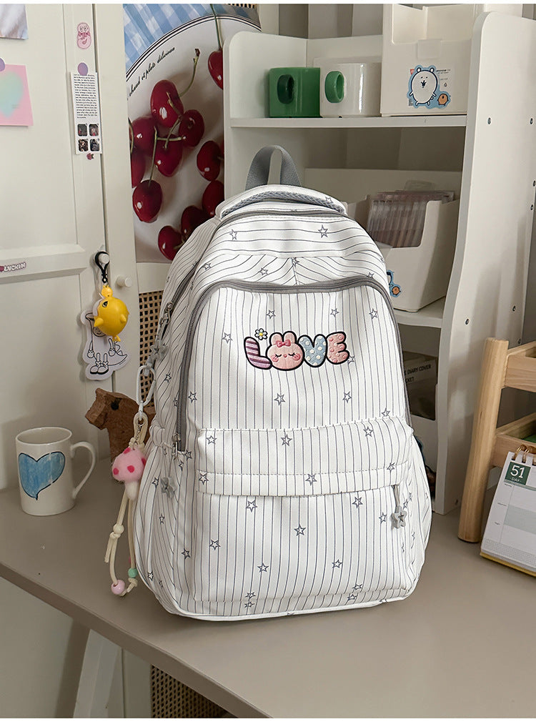 Verspielt Bestickter Schulrucksack Brehn