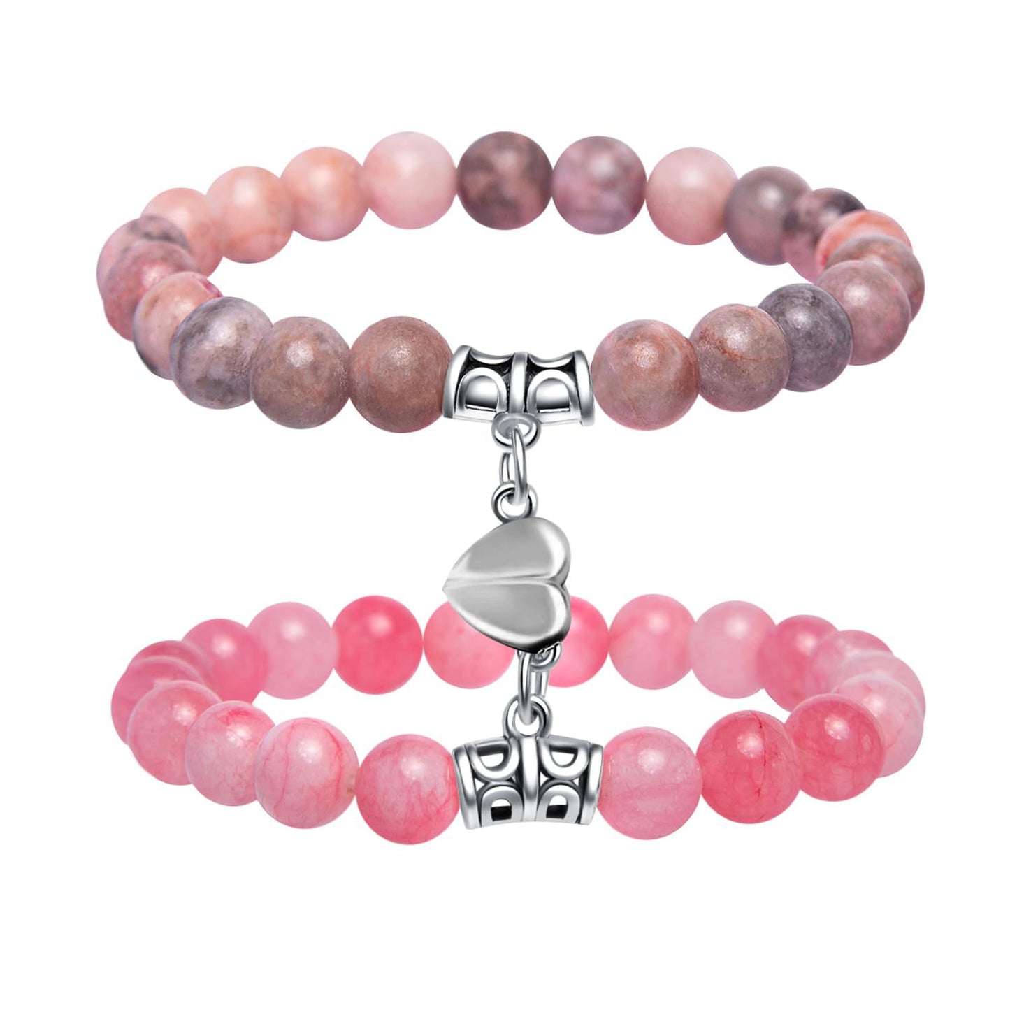 Dual Stone Herz Charm Armband Brehn