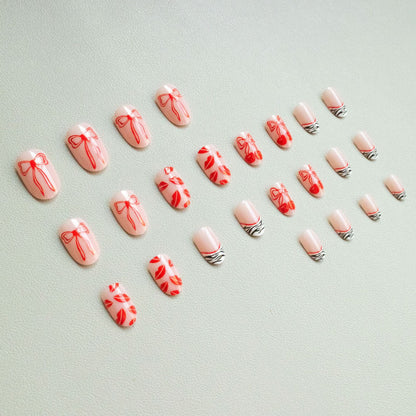Künstlerisches Schleifen- und Kuss-Nagelkunst-Set