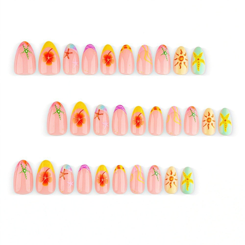 Sommerliche Nagelkunst Brehn