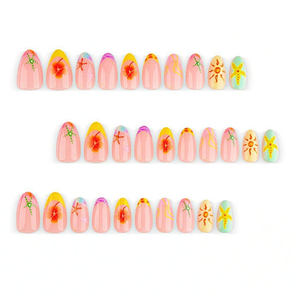 Sommerliche Nagelkunst Brehn
