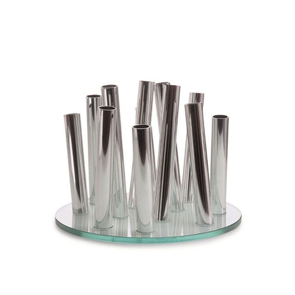 Zeitgenössische abstrakte Metallvase