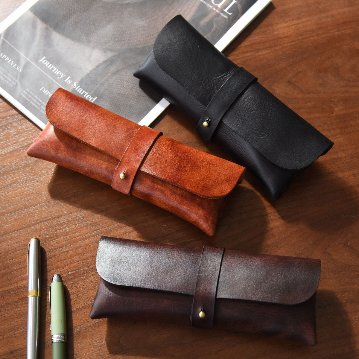 Vintage Leder Stiftschneider
