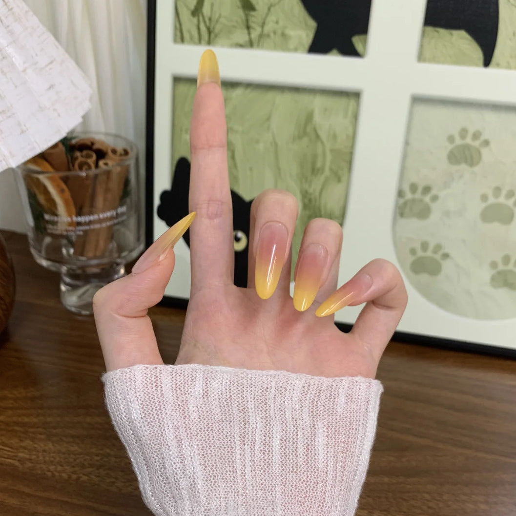 Gradient Stiletto Press-On Nails Brehn